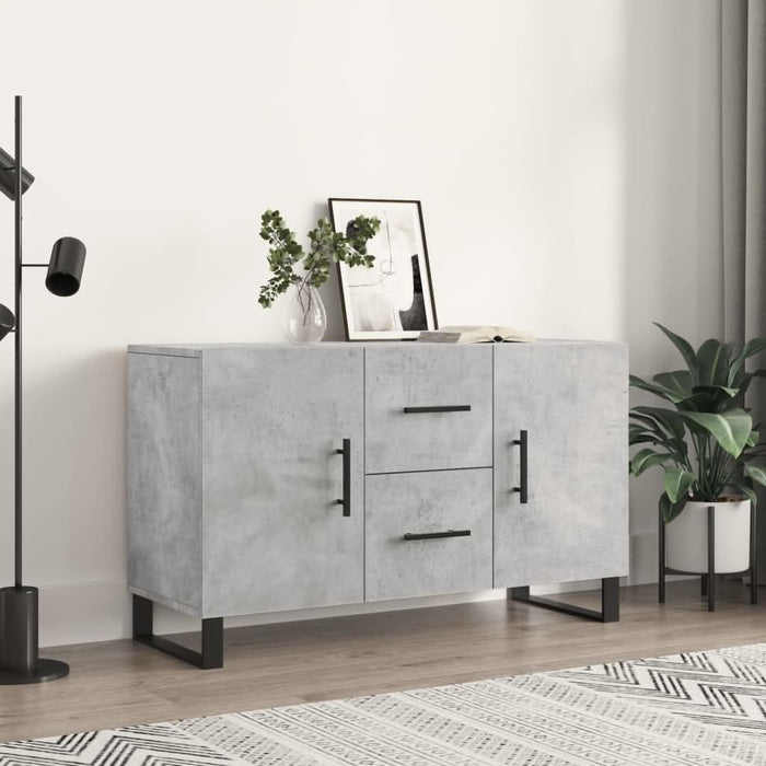 Dulap, gri beton, 100x36x60 cm, lemn compozit - WALTI WALTI