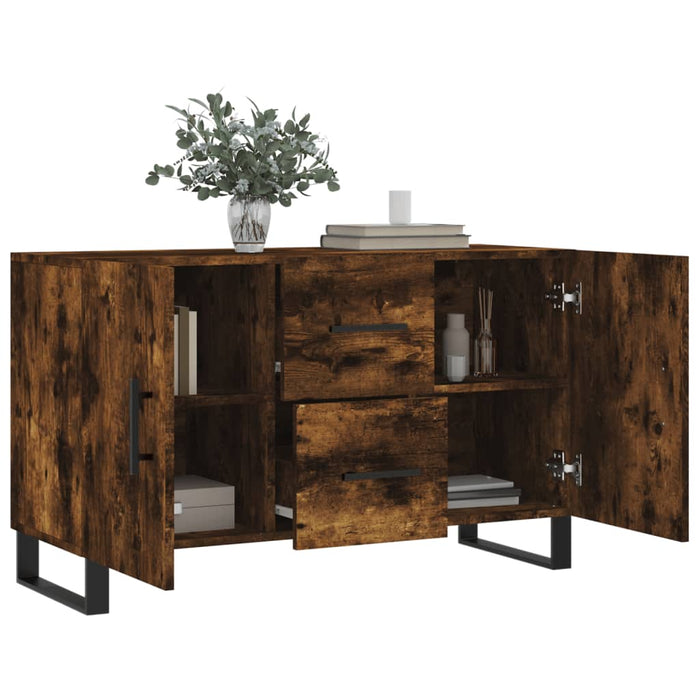 Dulap, stejar fumuriu, 100x36x60 cm, lemn compozit - WALTI WALTI