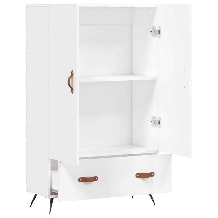 Dulap înalt, alb, 69,5x31x115 cm, lemn prelucrat - WALTI WALTI