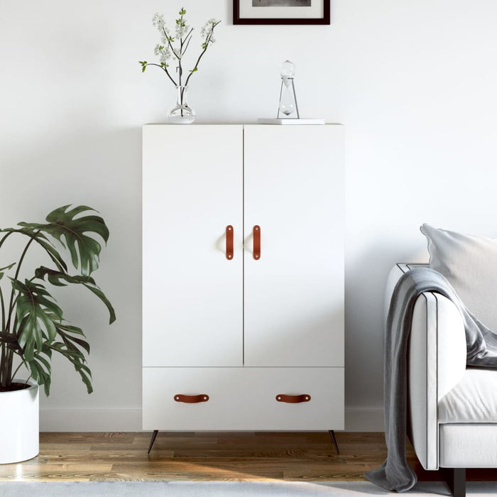 Dulap înalt, alb, 69,5x31x115 cm, lemn prelucrat - WALTI WALTI