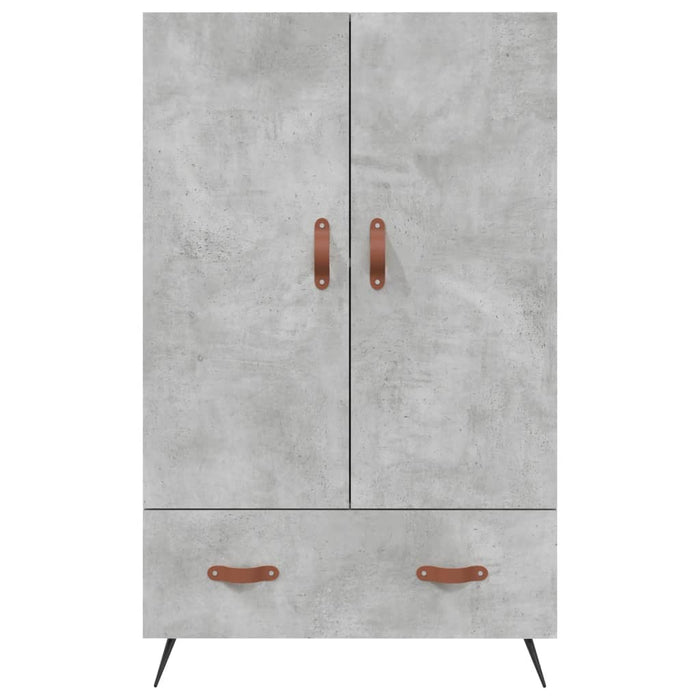 Dulap înalt, gri beton, 69,5x31x115 cm, lemn compozit - WALTI WALTI