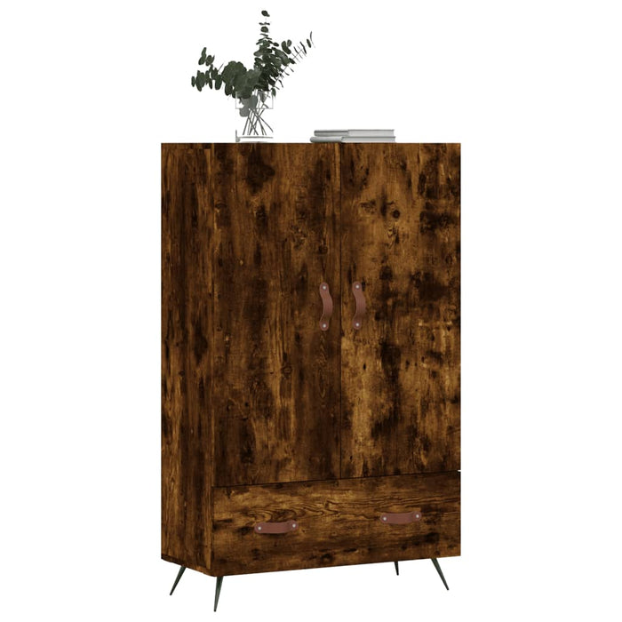 Dulap înalt, stejar afumat, 69,5x31x115 cm, lemn prelucrat - WALTI WALTI