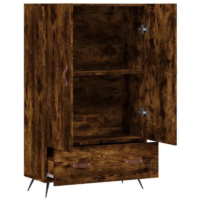 Dulap înalt, stejar afumat, 69,5x31x115 cm, lemn prelucrat - WALTI WALTI