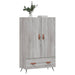 Dulap gri Sonoma 69,5x31x115 cm, lemn prelucrat - WALTI WALTI