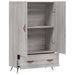 Dulap gri Sonoma 69,5x31x115 cm, lemn prelucrat - WALTI WALTI