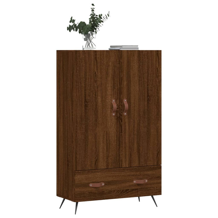Dulap înalt, stejar maro, 69,5x31x115 cm, lemn prelucrat WALTI