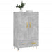 Dulap înalt, gri beton, 69,5x31x115 cm, lemn prelucrat - WALTI WALTI