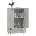 Dulap înalt, gri beton, 69,5x31x115 cm, lemn prelucrat - WALTI WALTI
