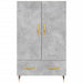 Dulap înalt, gri beton, 69,5x31x115 cm, lemn prelucrat - WALTI WALTI