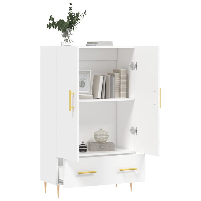 Dulap înalt, alb, 69,5x31x115 cm, lemn prelucrat WALTI