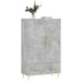 Dulap înalt, gri beton, 69,5x31x115 cm, lemn prelucrat - WALTI WALTI