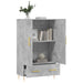 Dulap înalt, gri beton, 69,5x31x115 cm, lemn prelucrat - WALTI WALTI
