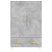 Dulap înalt, gri beton, 69,5x31x115 cm, lemn prelucrat - WALTI WALTI