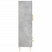 Dulap înalt, gri beton, 69,5x31x115 cm, lemn prelucrat - WALTI WALTI