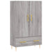 Dulap gri Sonoma 69,5x31x115 cm, lemn prelucrat - WALTI WALTI