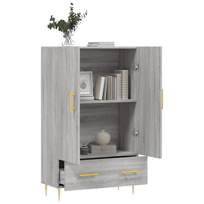 Dulap gri Sonoma 69,5x31x115 cm, lemn prelucrat - WALTI WALTI