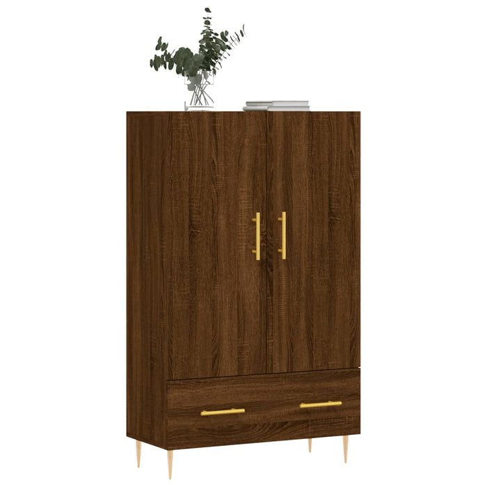 Dulap înalt, stejar maro, 69,5x31x115 cm, lemn prelucrat WALTI