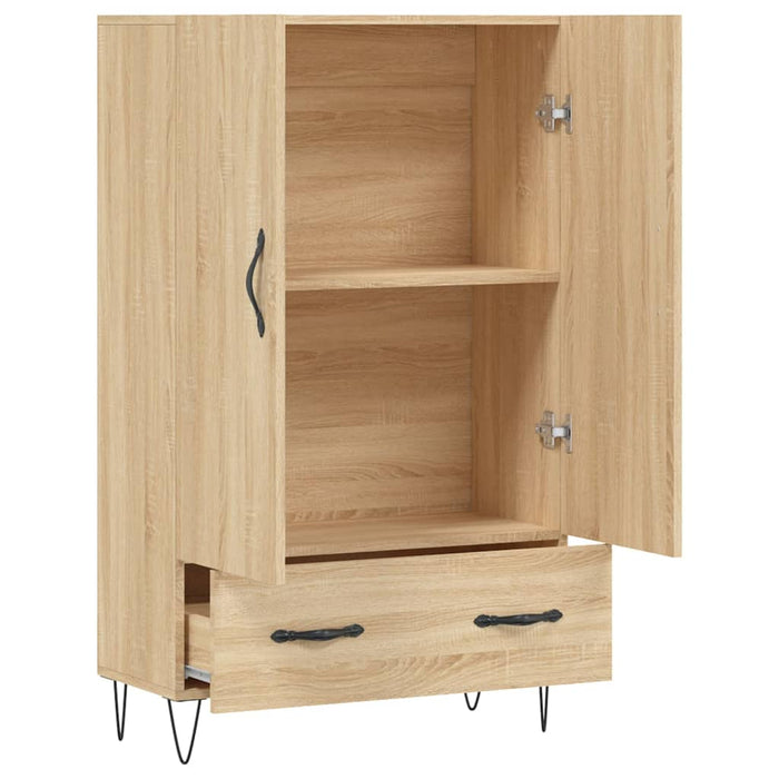 Dulap înalt, stejar Sonoma, 69,5x31x115 cm, lemn prelucrat WALTI