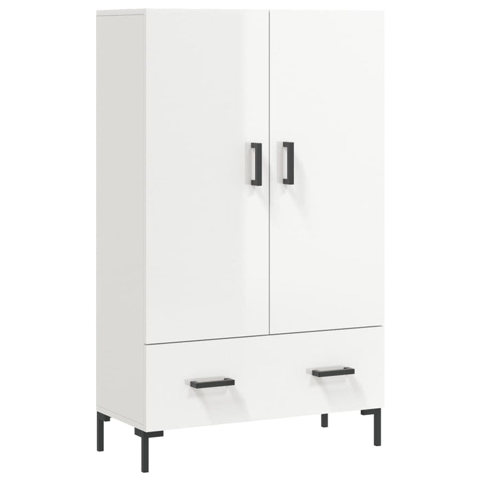 Dulap înalt, alb extralucios, 69,5x31x115 cm, lemn prelucrat - WALTI WALTI