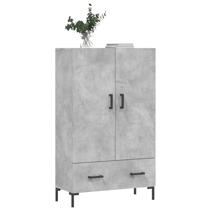 Dulap înalt, gri beton, 69,5x31x115 cm, lemn prelucrat WALTI