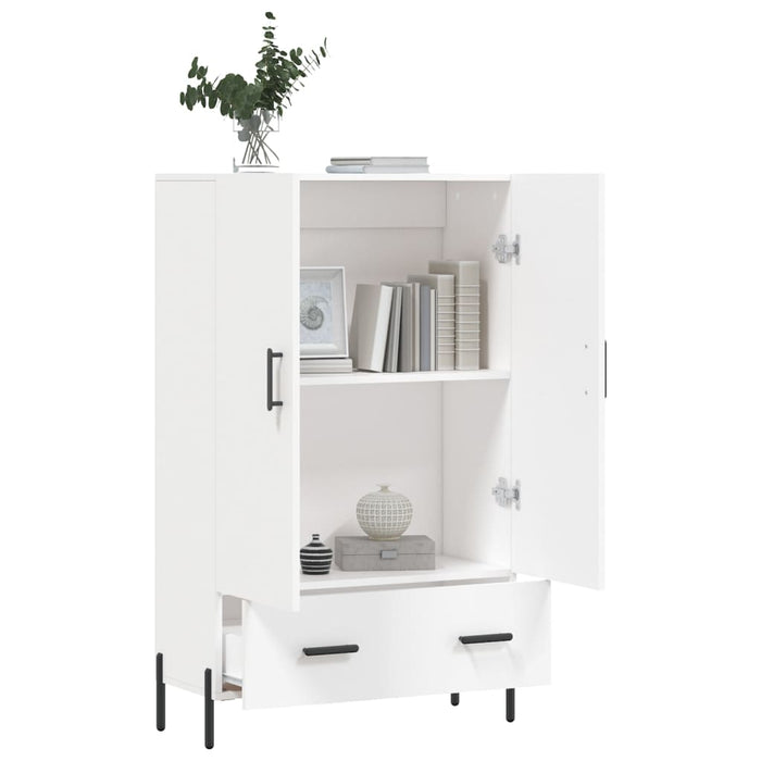 Dulap înalt, alb, 69,5x31x115 cm, lemn prelucrat - WALTI WALTI