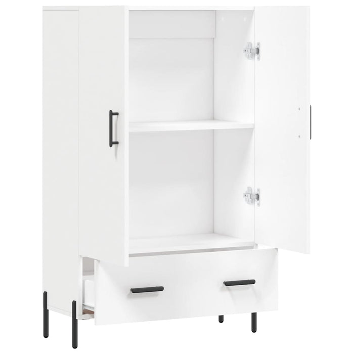 Dulap înalt, alb, 69,5x31x115 cm, lemn prelucrat - WALTI WALTI