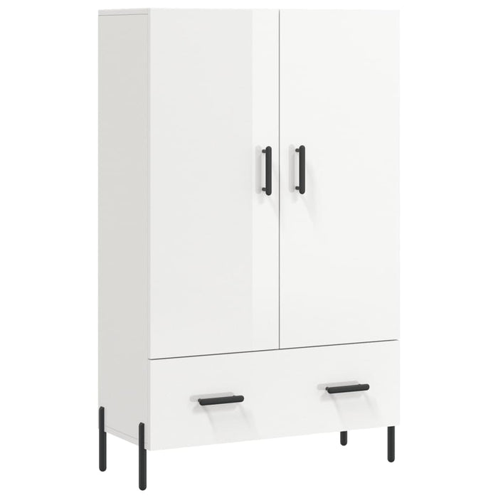 Dulap înalt, alb extralucios, 69,5x31x115 cm, lemn prelucrat - WALTI WALTI