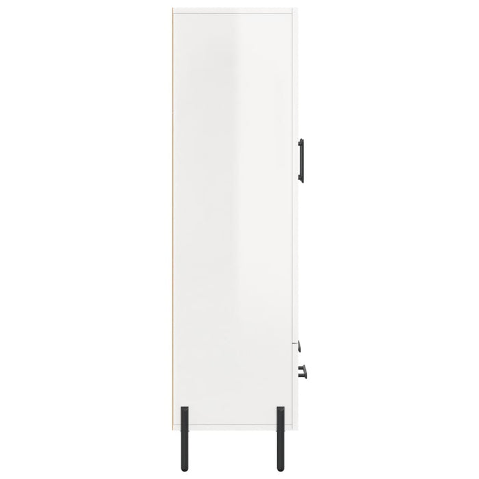 Dulap înalt, alb extralucios, 69,5x31x115 cm, lemn prelucrat - WALTI WALTI