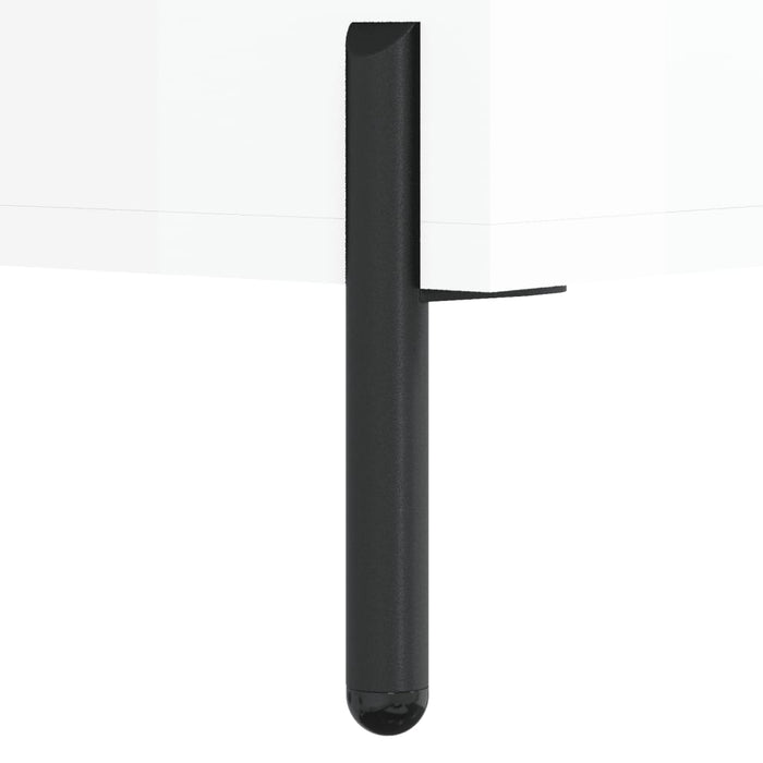 Dulap înalt, alb extralucios, 69,5x31x115 cm, lemn prelucrat - WALTI WALTI
