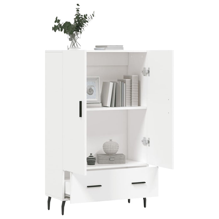 Dulap înalt, alb, 69,5x31x115 cm, lemn prelucrat WALTI