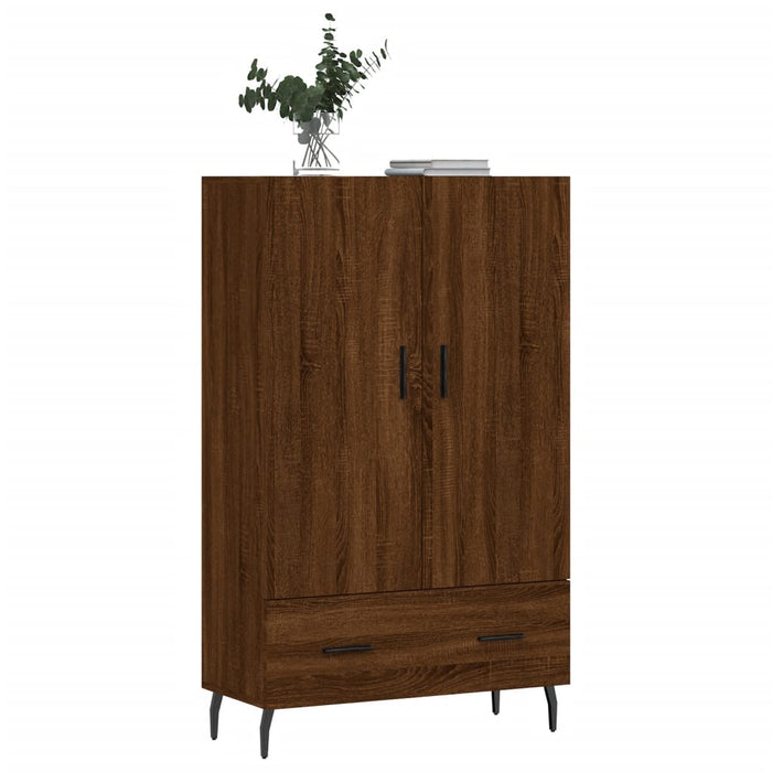 Dulap înalt, stejar maro, 69,5x31x115 cm, lemn prelucrat WALTI