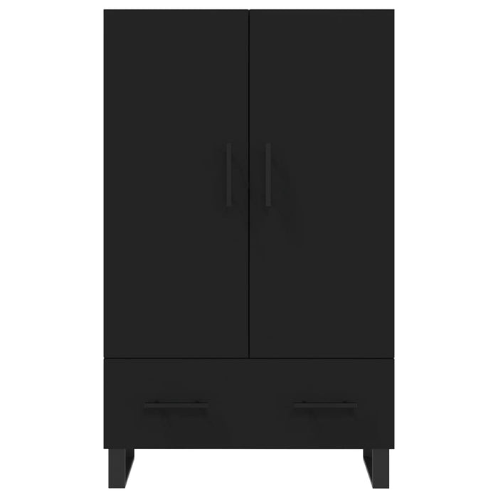 Dulap înalt, negru, 69,5x31x115 cm, lemn prelucrat WALTI