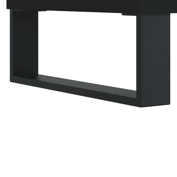 Dulap înalt, negru, 69,5x31x115 cm, lemn prelucrat WALTI