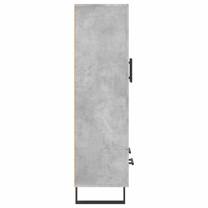 Dulap înalt, gri beton, 69,5x31x115 cm, lemn prelucrat - WALTI WALTI