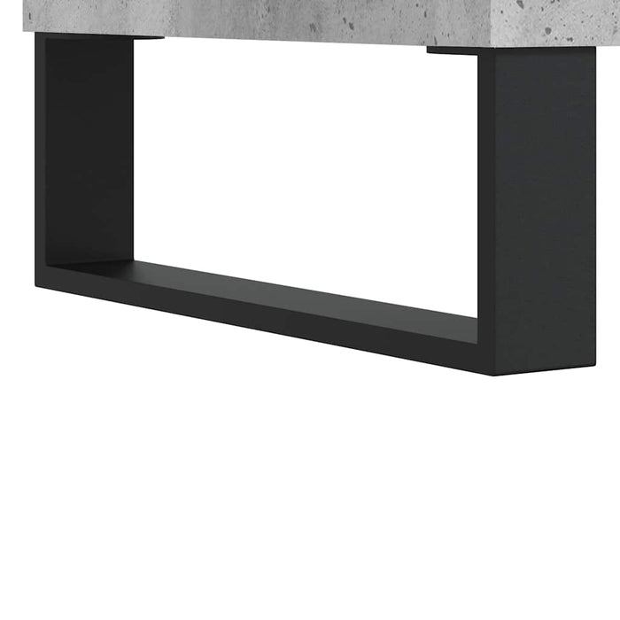 Dulap înalt, gri beton, 69,5x31x115 cm, lemn prelucrat - WALTI WALTI