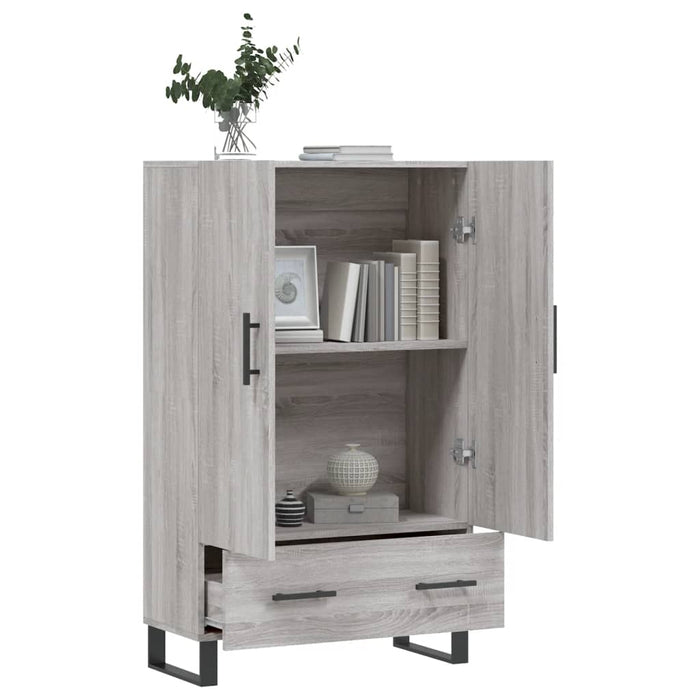 Dulap gri Sonoma 69,5x31x115 cm, lemn prelucrat - WALTI WALTI