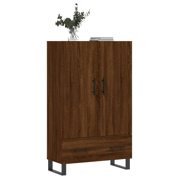 Dulap înalt, stejar maro, 69,5x31x115 cm, lemn prelucrat WALTI