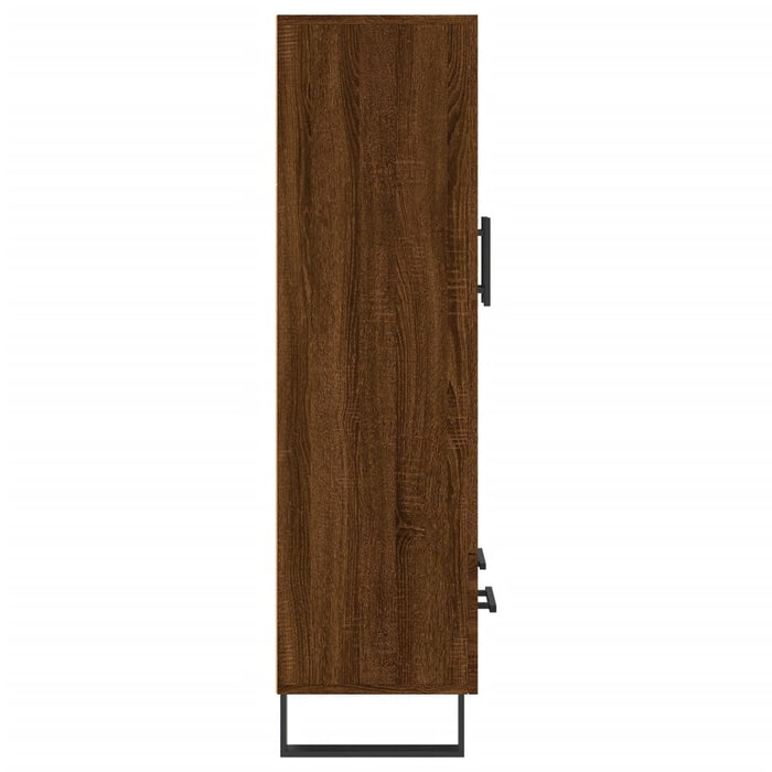 Dulap înalt, stejar maro, 69,5x31x115 cm, lemn prelucrat WALTI