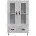 Dulap înalt, gri beton, 69,5x31x115 cm, lemn prelucrat - WALTI WALTI