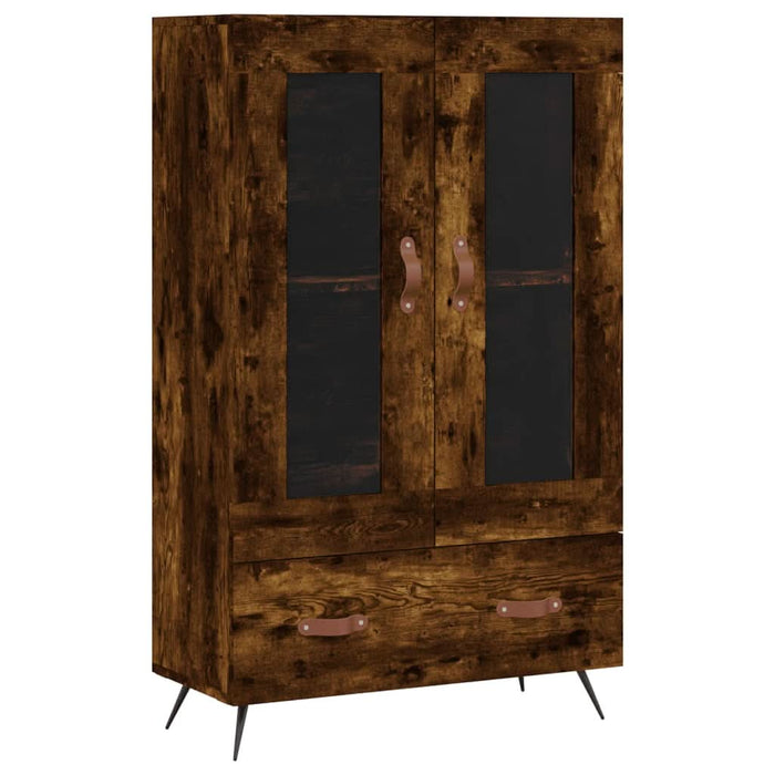 Dulap înalt, stejar afumat, 69,5x31x115 cm, lemn prelucrat - WALTI WALTI