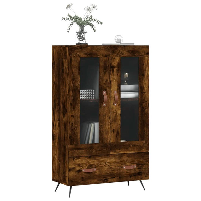 Dulap înalt, stejar afumat, 69,5x31x115 cm, lemn prelucrat - WALTI WALTI