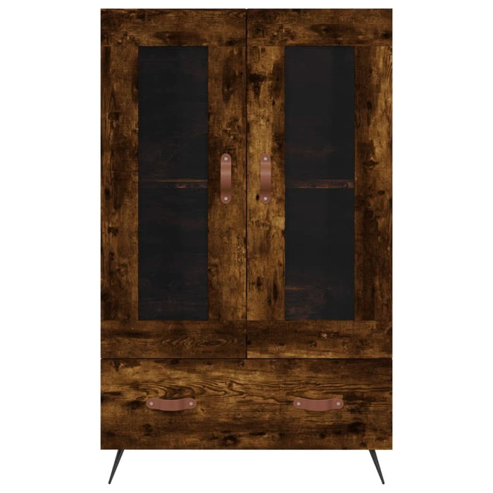 Dulap înalt, stejar afumat, 69,5x31x115 cm, lemn prelucrat - WALTI WALTI