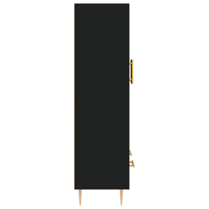 Dulap înalt, negru, 69,5x31x115 cm, lemn prelucrat WALTI
