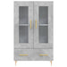 Dulap înalt, gri beton, 69,5x31x115 cm, lemn prelucrat - WALTI WALTI