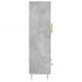 Dulap înalt, gri beton, 69,5x31x115 cm, lemn prelucrat - WALTI WALTI