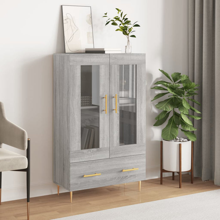 Dulap gri Sonoma 69,5x31x115 cm, lemn prelucrat - WALTI WALTI