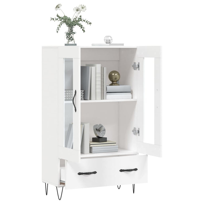 Dulap înalt, alb, 69,5x31x115 cm, lemn prelucrat WALTI