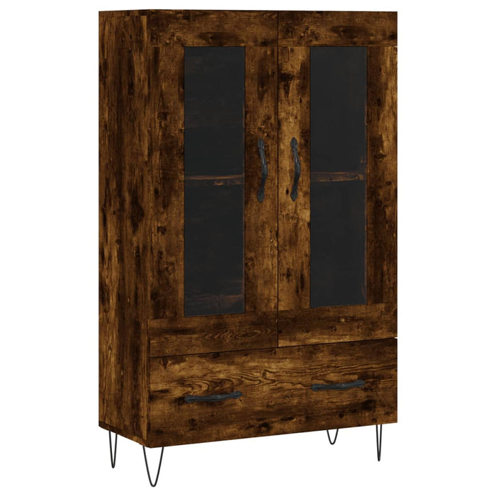 Dulap înalt, stejar afumat, 69,5x31x115 cm, lemn prelucrat WALTI