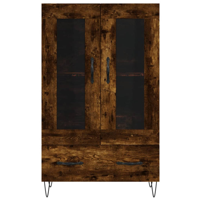 Dulap înalt, stejar afumat, 69,5x31x115 cm, lemn prelucrat WALTI