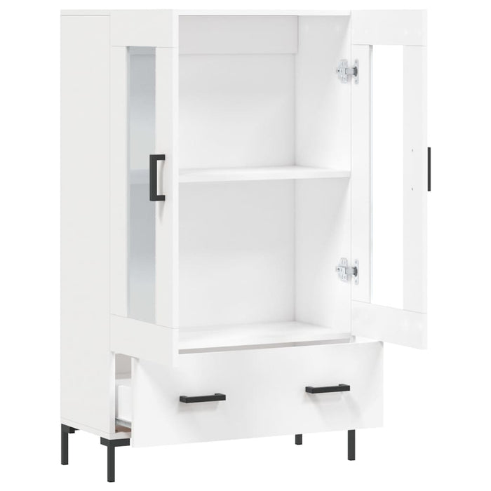 Dulap înalt, alb, 69,5x31x115 cm, lemn prelucrat - WALTI WALTI